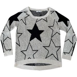 Grifflin Paris Sequin & Stars black tan gold sweater S-M